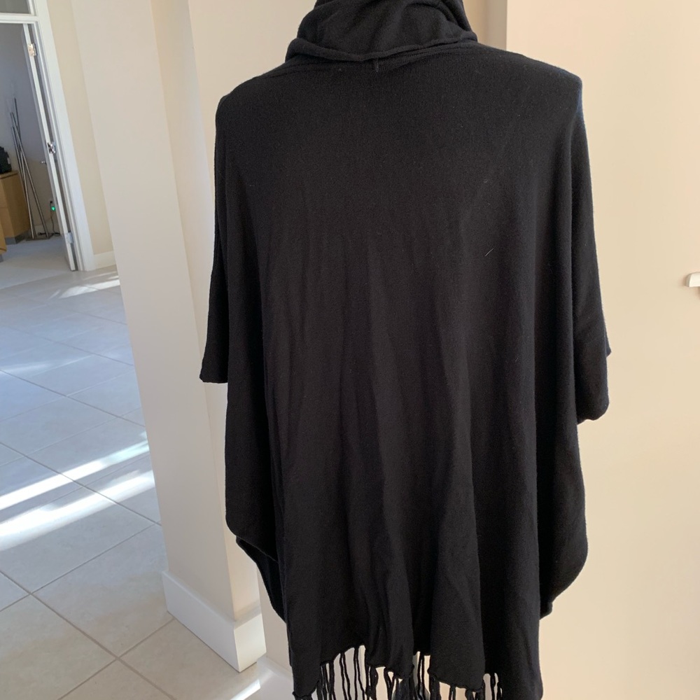 Love stitch Cowl neck Poncho ( open on sides) - Picture 5 of 6